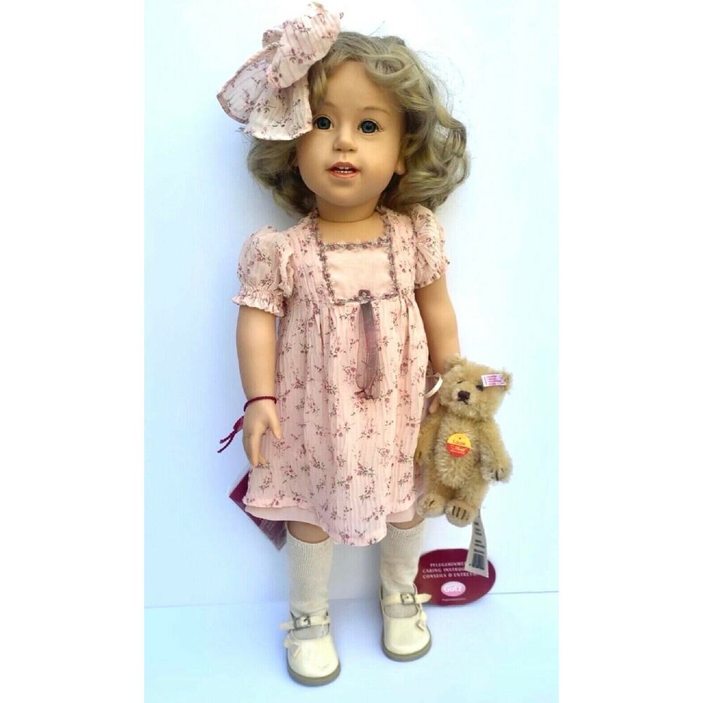NEW GOTZ KLARA II Sissel Skille Artist Doll Blonde Vinyl 23” Steiff Bear #87/500